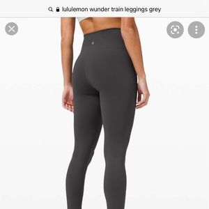 grey wunder train leggings- 28” length-size 4